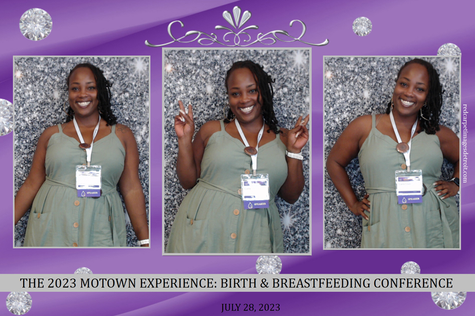 Ciarra &quot;Ci Ci&quot; Covin at the 2023 Motown Experience: Birth &amp; Breastfeeding Conference.