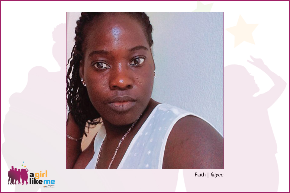 Blogger, fayiee, and logo for A Girl Like Me.