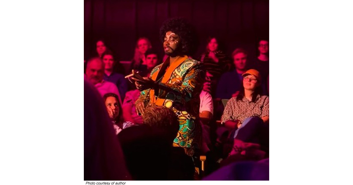 A Girl Like Me blogger Eliane ("HIVstigmafighter") as Eric the Dragking.