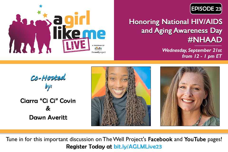 Flyer for A Girl Like Me LIVE Event with headshots of Ciarra "Ci Ci" Covin and Dawn Averitt.