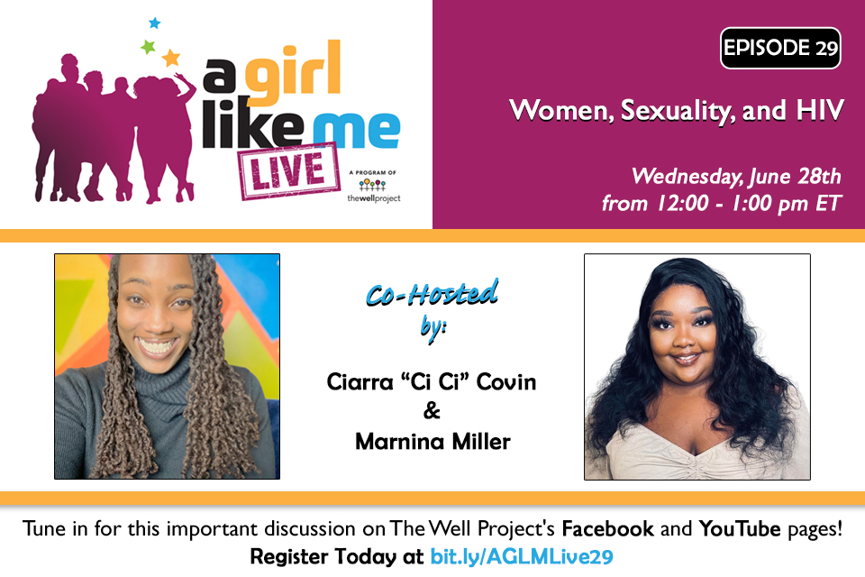Headshots of Ciarra "Ci Ci" Covin and Marnina Miller and details of A Girl Like Me LIVE event.