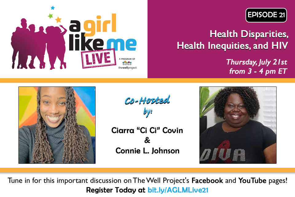 Ciarra "Ci Ci" Covin and Connie L. Johnson, along with details for event.