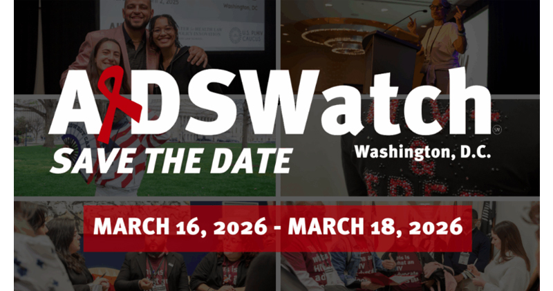 AIDS Watch 2026 flyer.