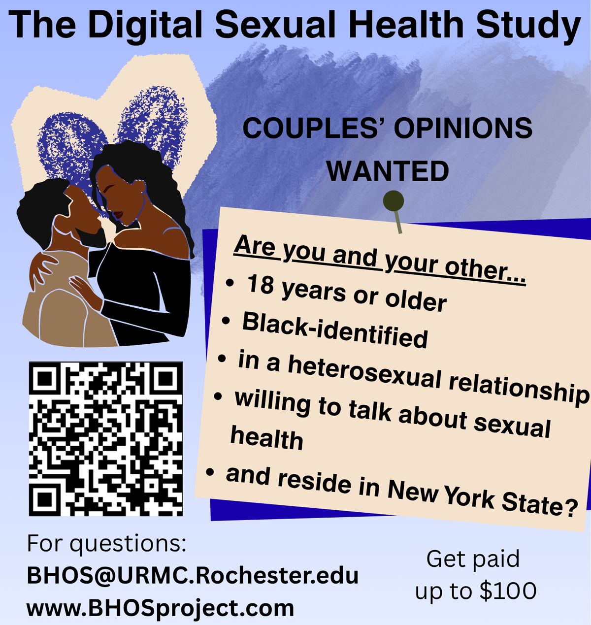 Flyer for BHOS study.