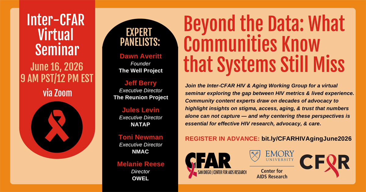 Flyer for CFAR event.
