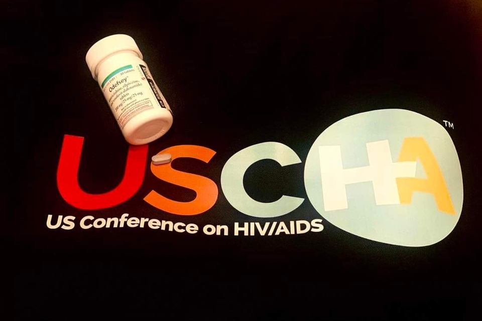 Logo for USCHA and bottle of medication.