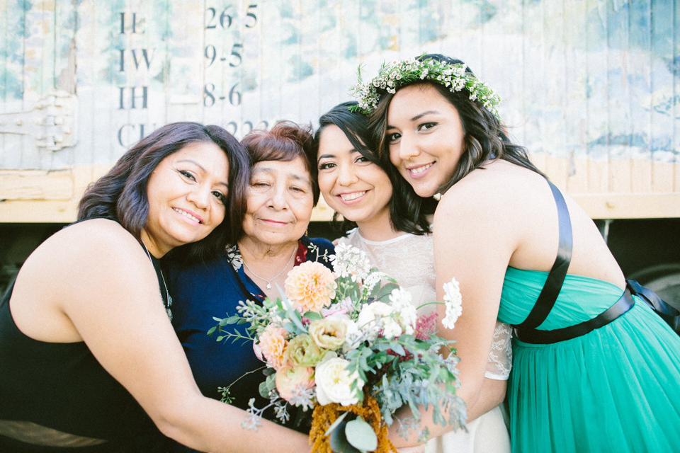 Grissel Granados with family.