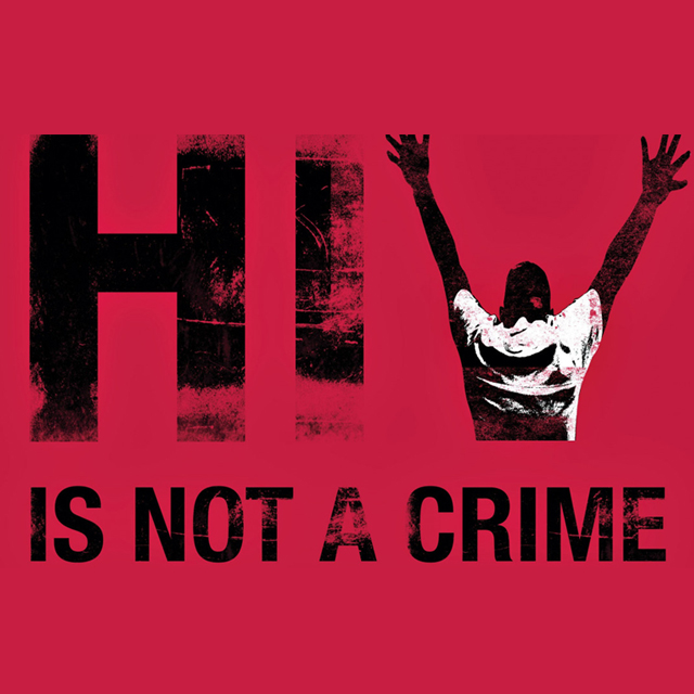 Logo for HIV Is Not a Crime V.