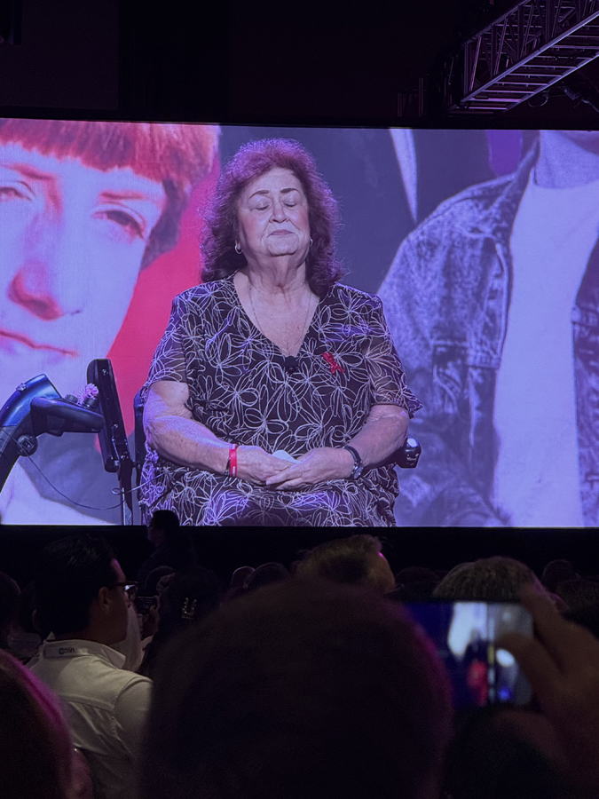Jeanne White-Ginder, HIV activist and mother of Ryan White, at 2025 USCHA.