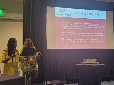 Kim Canady and Porchia Dees presenting at USCHA 2022.
