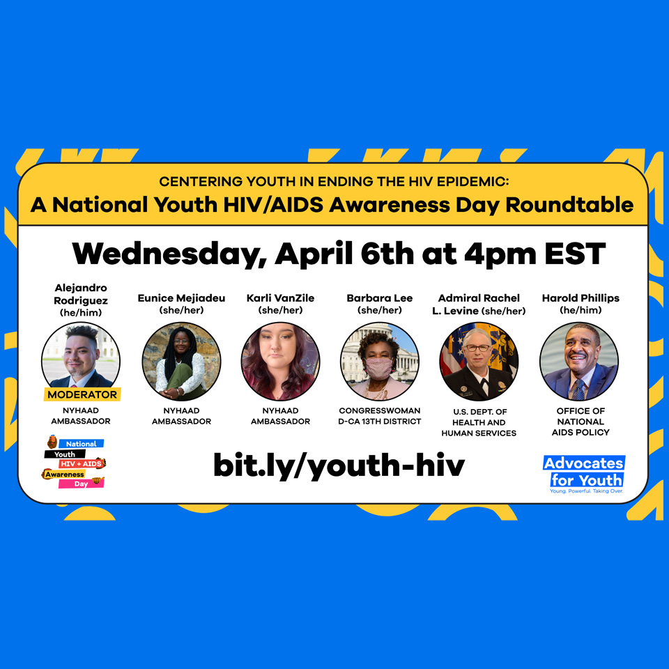 Flyer for NYHAAD event with headshots of moderator and speakers.