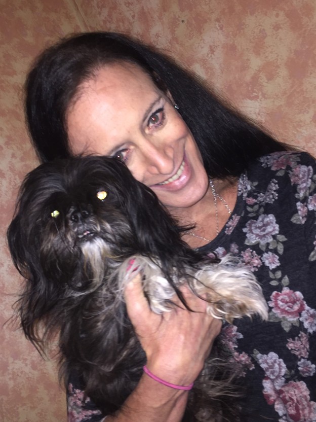 KatieAdsila and her dog, Tux.