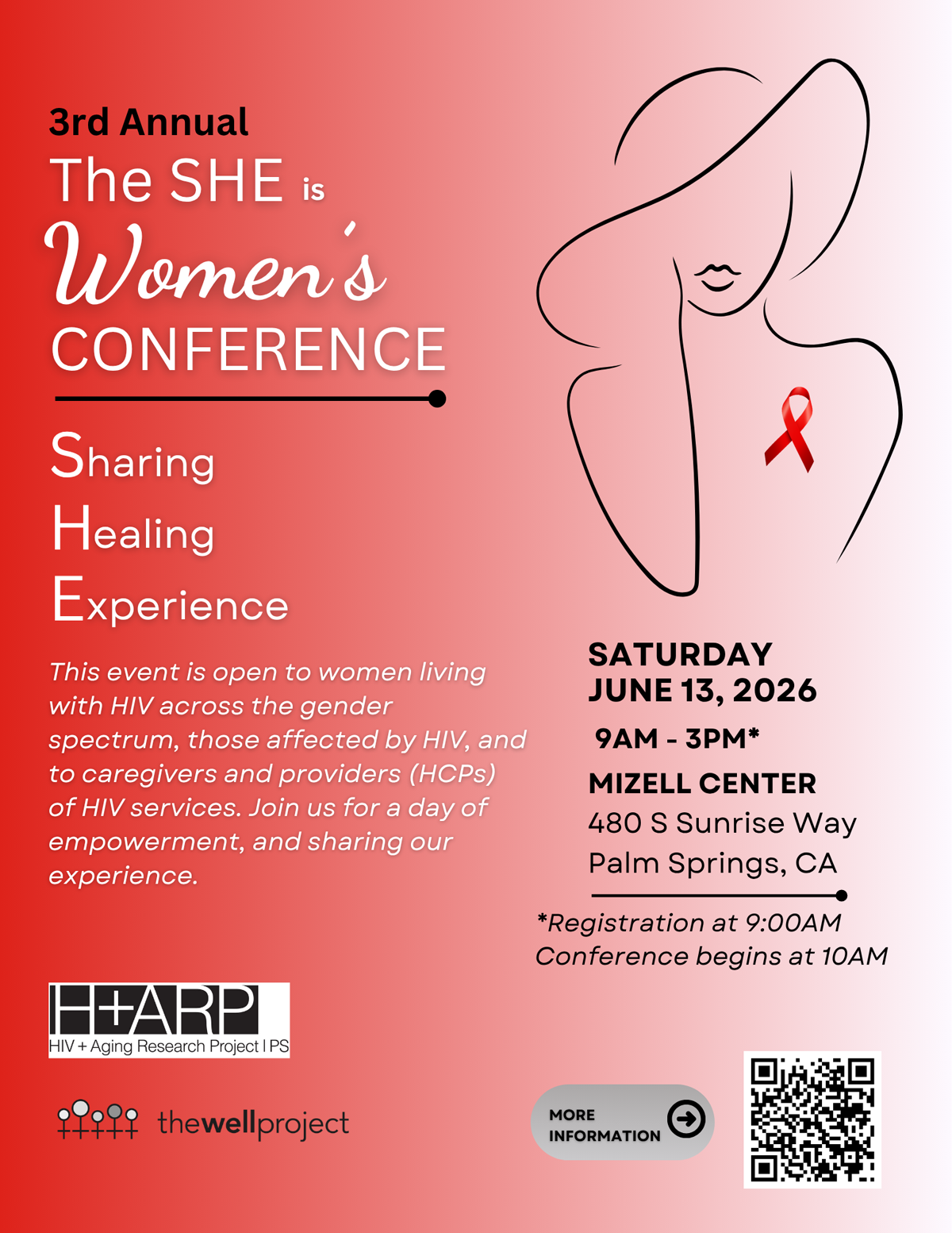 Flyer for the SHE is Women's Conference.
