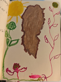 Dibujo de la blogger Eliane ("HIVstigmafighter").