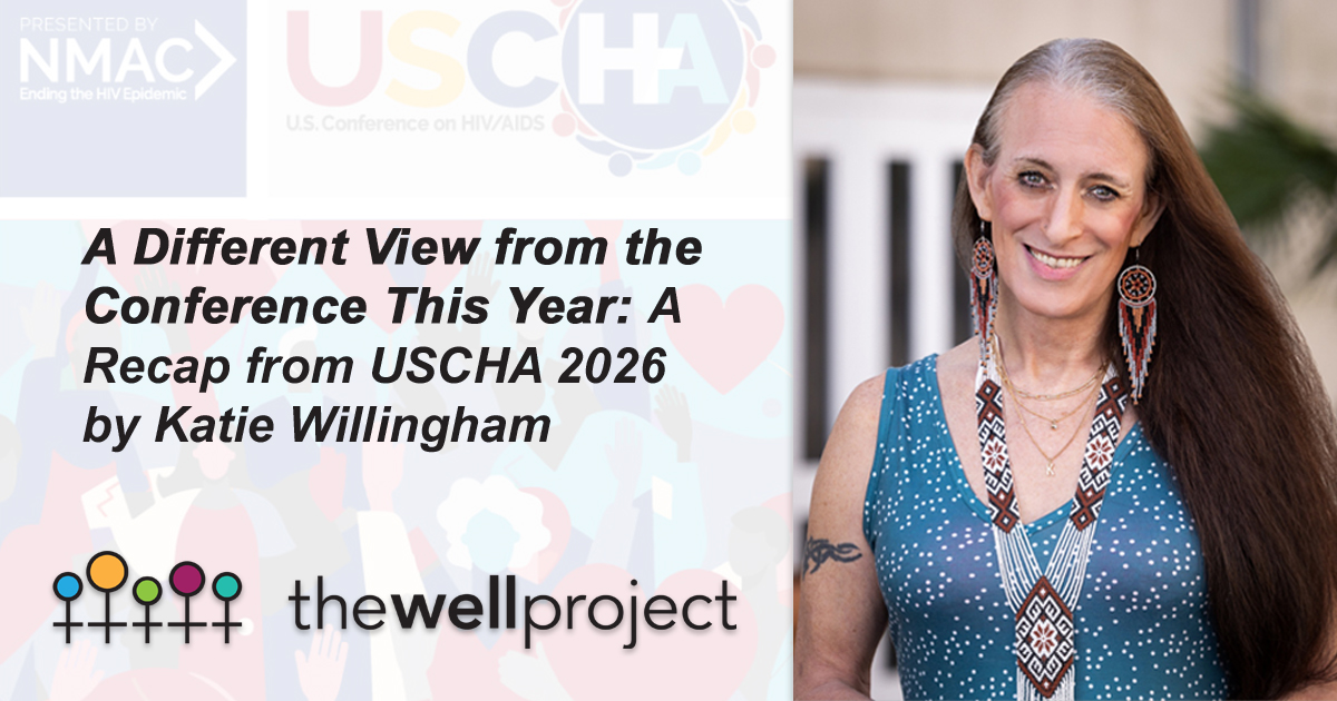 Headshot of Katie Willingham, logo for The Well Project, and title of this piece on a background of artwork for USCHA 2026.