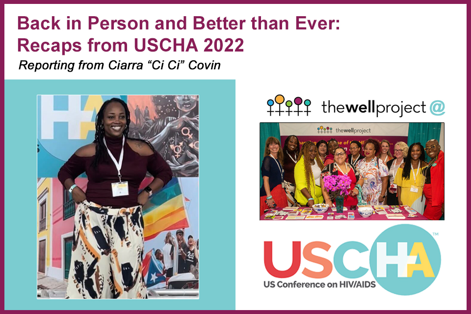 Ciarra &quot;Ci Ci&quot; Covin and members of The Well Project community at USCHA.