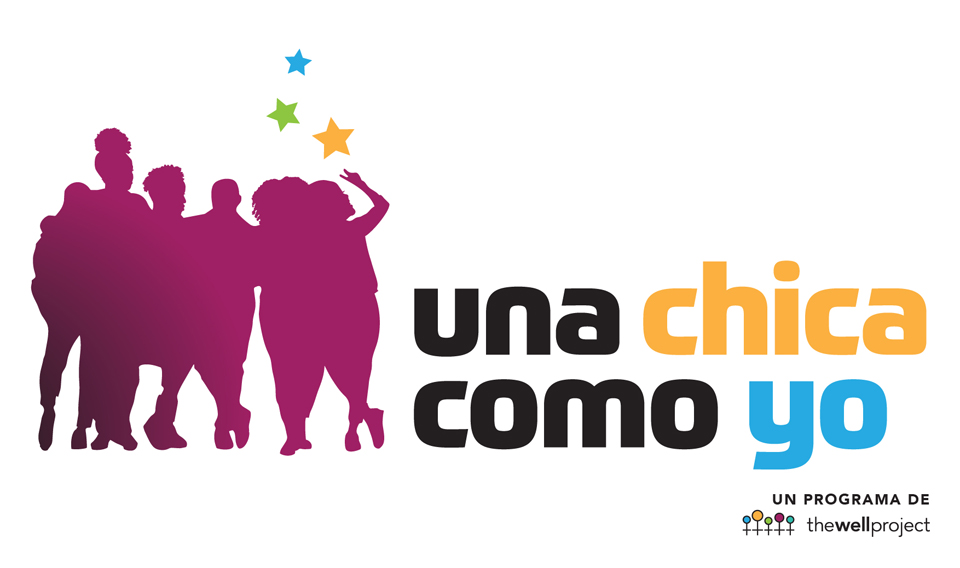 Logo de Una chica como yo con siluetas de cuatro mujeres y estrellas.