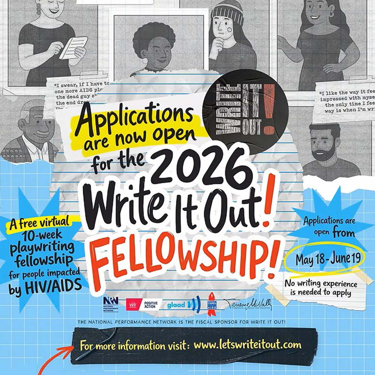 Flyer for Write It Out!