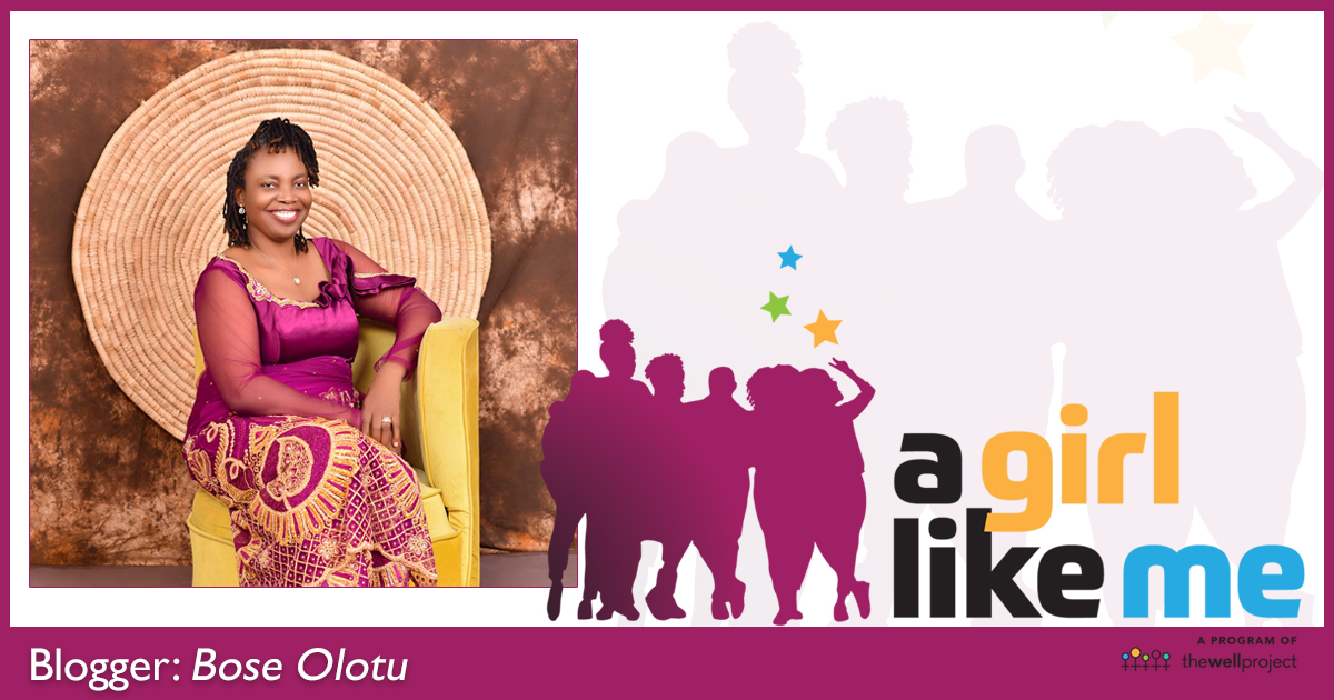Blogger Bose Olotu and logo for A Girl Like Me.