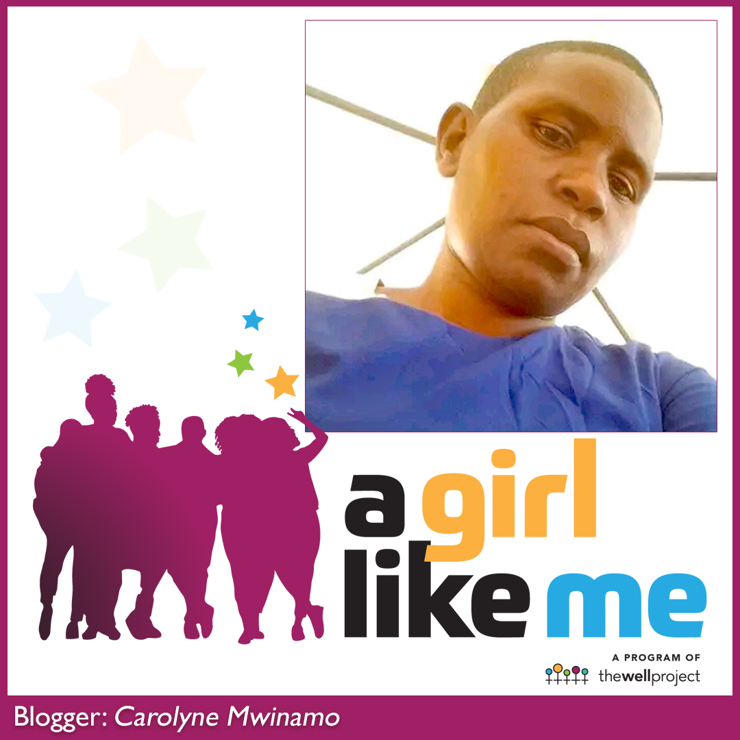 Blogger Carolyne Mwinamo and logo for A Girl Like Me.
