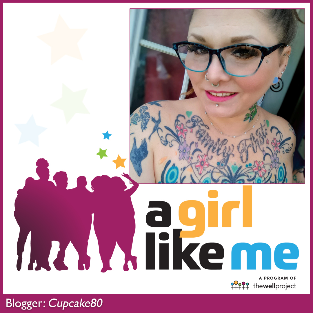 Blogger CupCake and logo for A Girl Like Me.