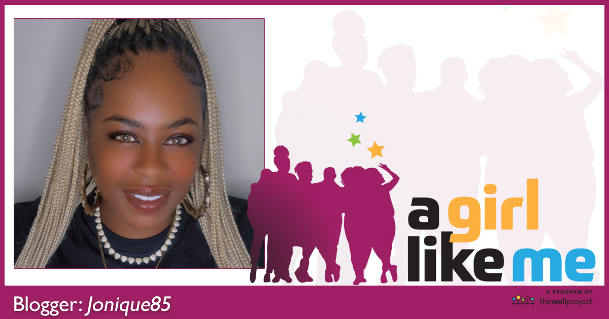 Blogger Jonique85 and logo for A Girl Like Me.