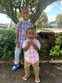 Blogger Ashley's children.