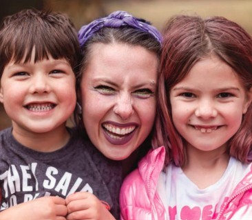 Heather O'Conner with her children.