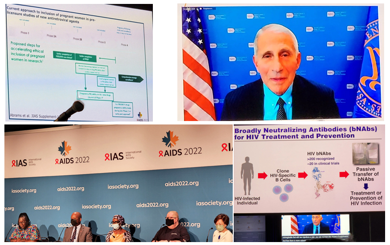 Collage of images from AIDS 2022.