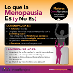 Detalle del folleto de The Well Project sobre la menopausia y el VIH.