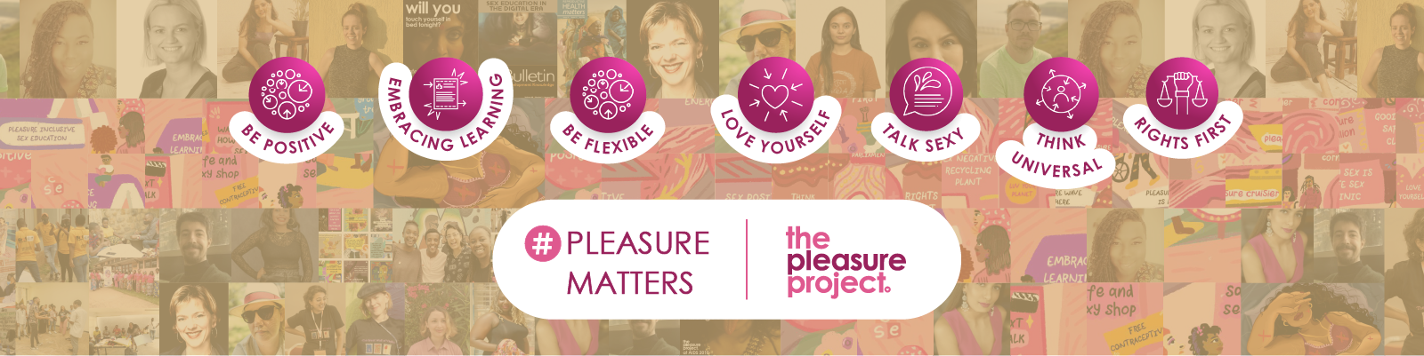 Banner for The Pleasure Project.