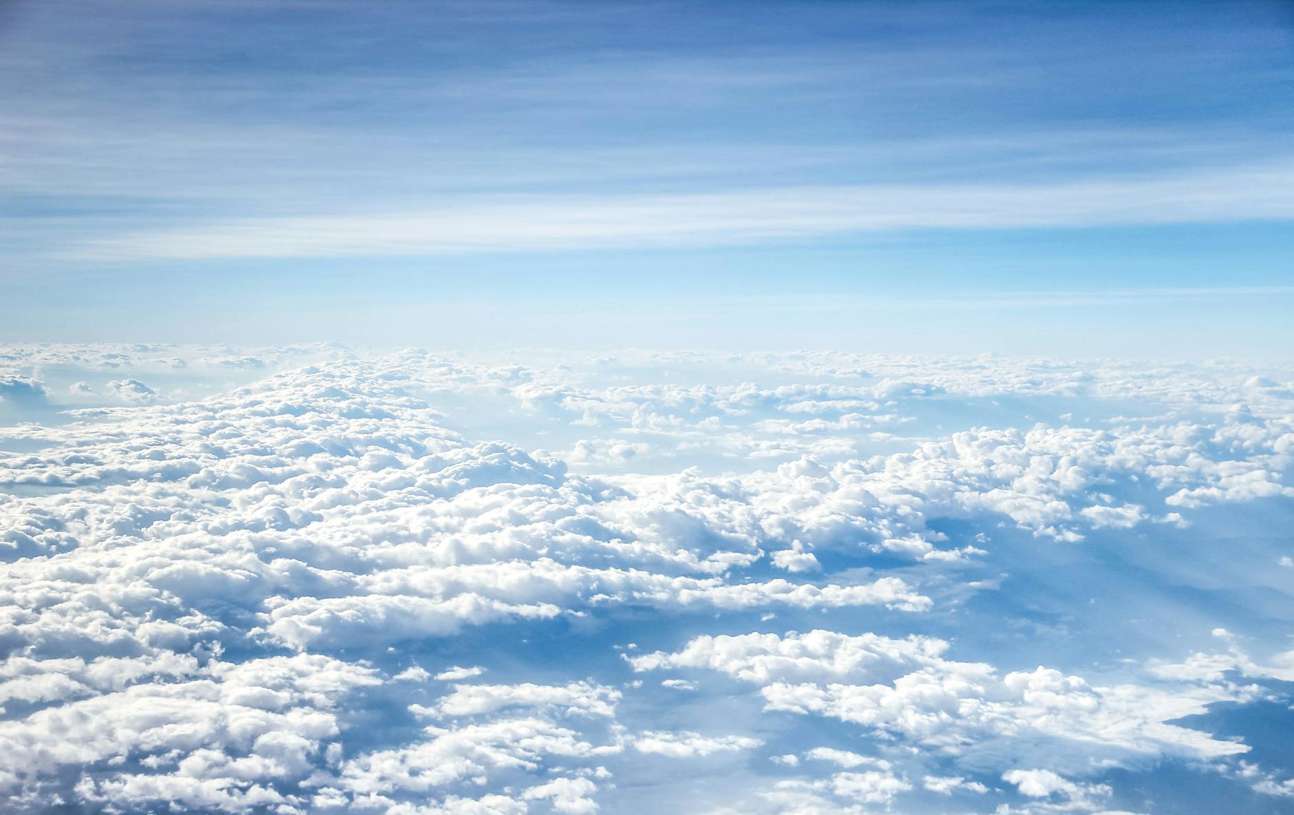 Clouds and blue sky.