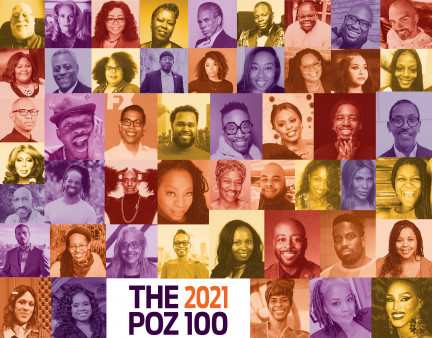 Headshots of Black advocates for The 2021 POZ 100: Celebrating Black Advocates.