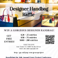 Designer Handbag Raffle Flyer