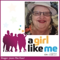 Blogger Jessie Mae Reed and logo for A Girl Like Me.