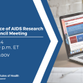 Flyer for 66th NIH Office of AIDS Research Advisory Council (OARAC) meeting.