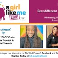Ciarra "Ci Ci" Covin, Lynette and Daniel Trawick, along with details for event. 