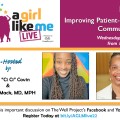 Ciarra "Ci Ci" Covin and Theresa Mack, MD, MPH, along with details for event.