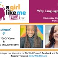 Ciarra "Ci Ci" Covin and Vickie Lynn, along with details for event.
