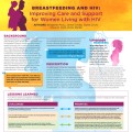 The Well Project's poster, "Breastfeeding and HIV: Improving Care and Support for Women Living with HIV".