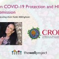 Headshot of Katie Willingham and logos for The Well Project and CROI.