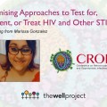 Headshot of Marissa Gonzalez and logos for The Well Project and CROI.