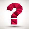Signo de interrogación rojo.