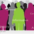Colorful representation of group of people.
