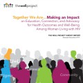 Report cover showing representations of many people with words "Together We Are Making An Impact".