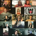 Zoom squares from The Well Project virtual holiday party.