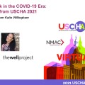 Poster combining USCHA 2021 logo and The Well Project logo with a headshot of Katie Willingham.