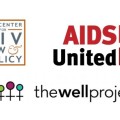 CHLP, AIDS United and The Well Project logos