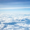 Clouds and blue sky.