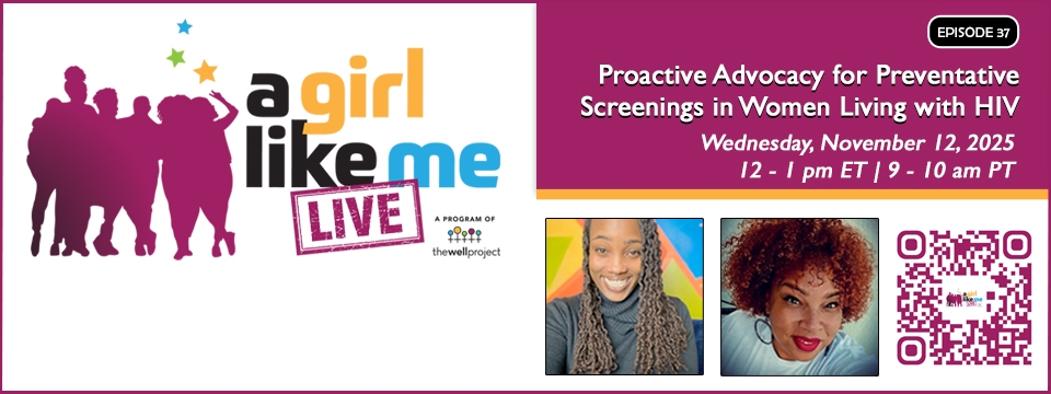 Flyer for A Girl Like Me LIVE event with headshots of Ciarra "Ci Ci" Covin and Bridgette Picou, as well as event details and a QR code to register.